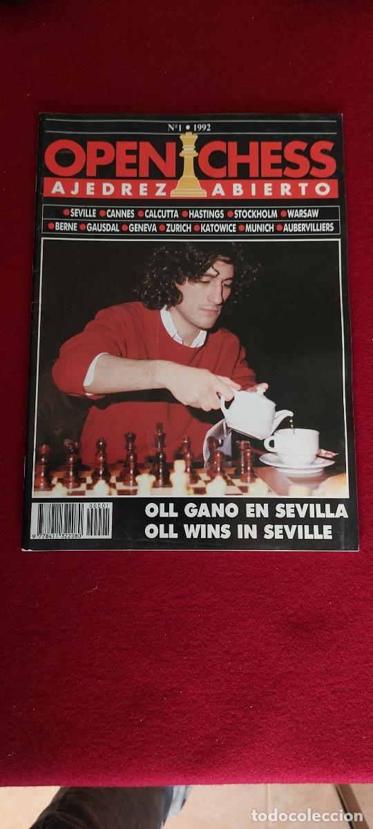 Coleccionismo deportivo: Revista de ajedrez open chess N&ordm; 1 - Foto 1