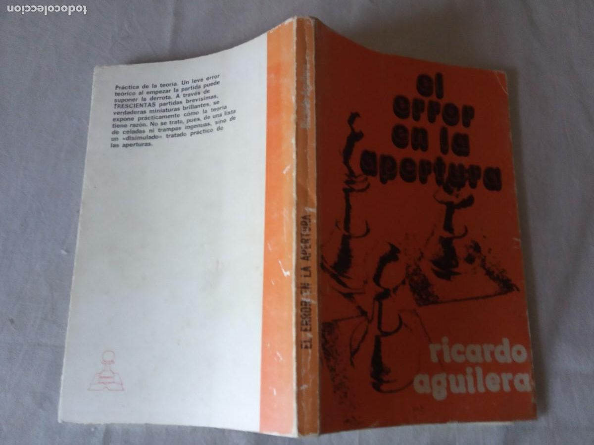 Coleccionismo deportivo: El error en la apertura - Ricardo Aguilera. - Foto 2