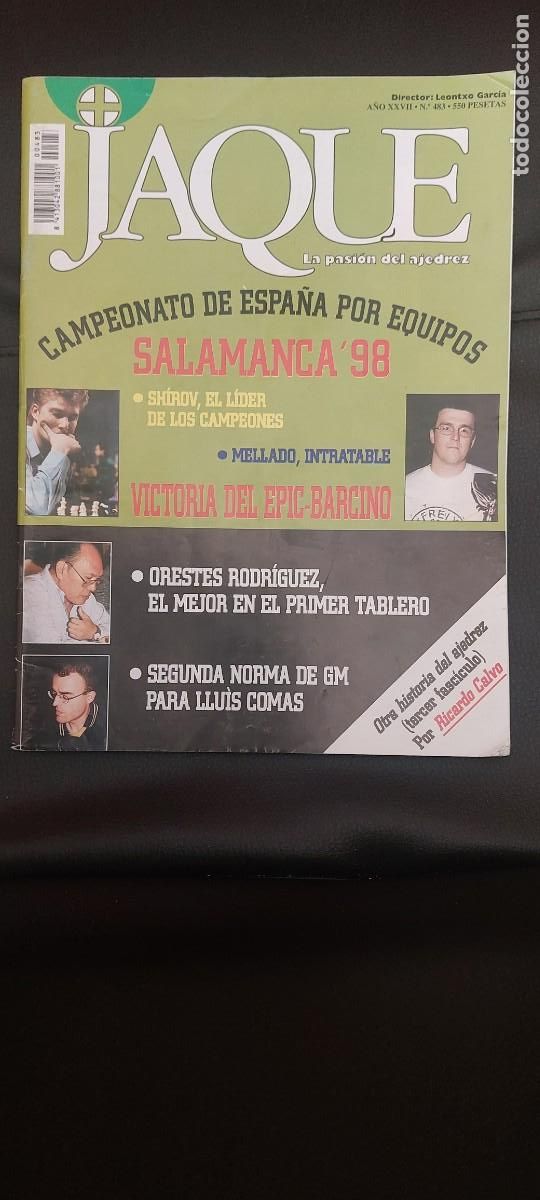 Coleccionismo deportivo: Revista Jaque 483 - Foto 1