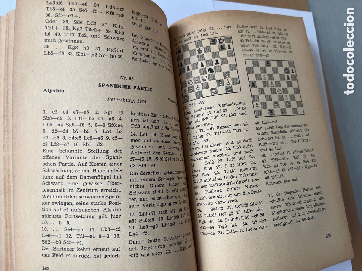 Coleccionismo deportivo: AJEDREZ 1957 PRIMERA EDICION ESCRITO EN ALEMAN - Foto 3