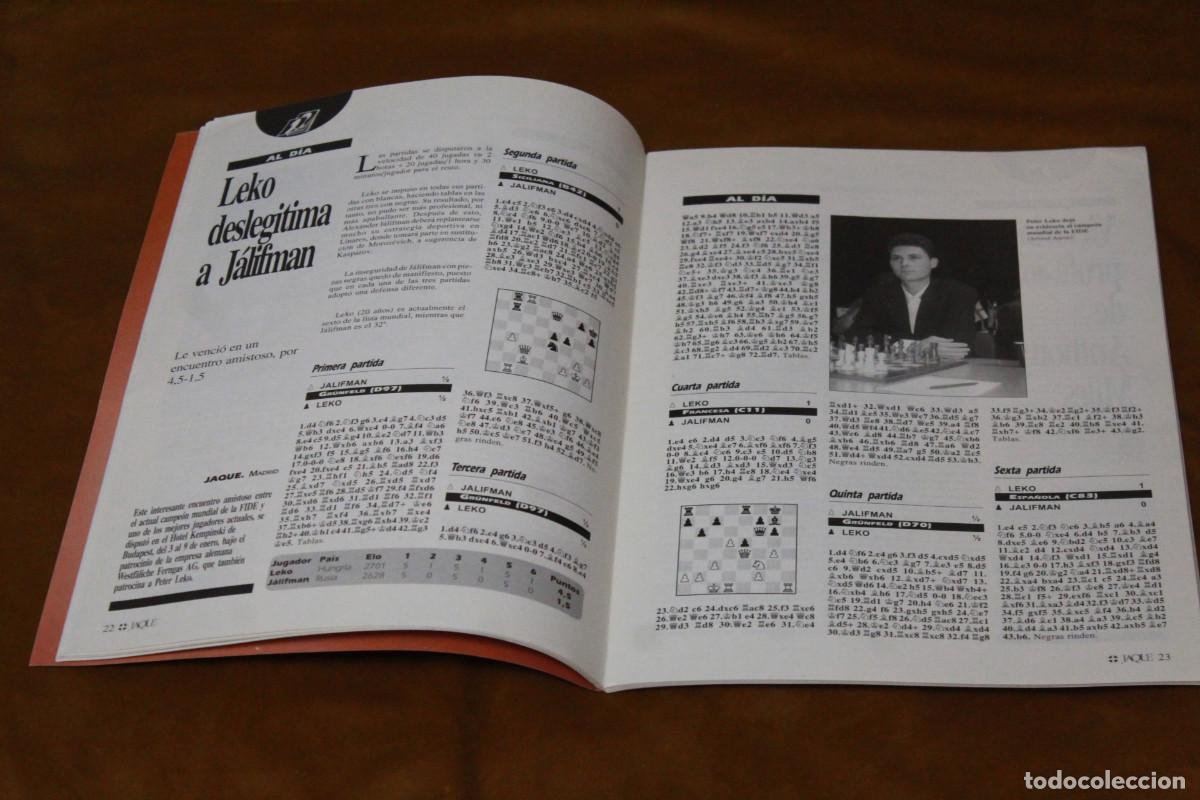 Coleccionismo deportivo: Revista de ajedrez Jaque. N&ordm; 512 - Foto 3