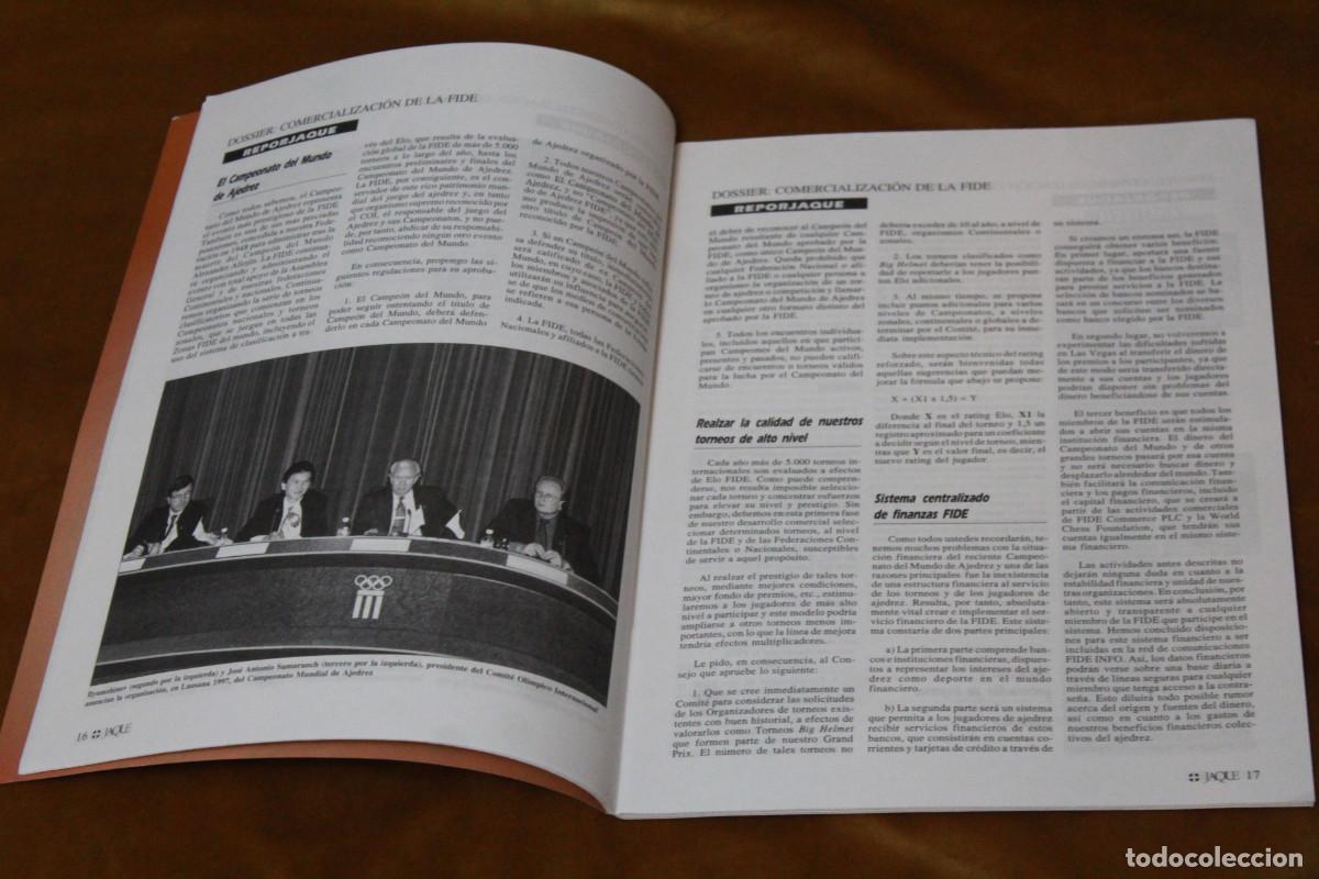 Coleccionismo deportivo: Revista de ajedrez Jaque. N&ordm; 515. - Foto 3