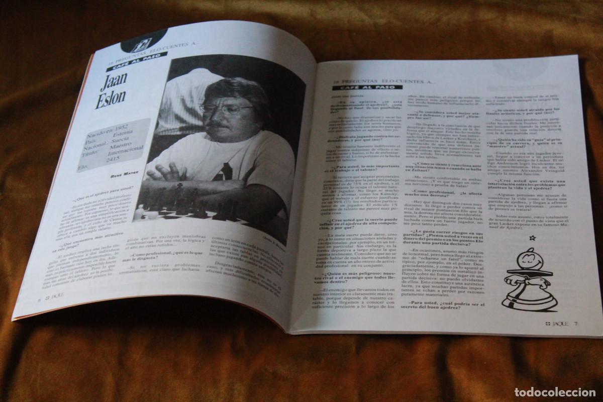 Coleccionismo deportivo: Revista de ajedrez Jaque. N&ordm; 520. - Foto 2