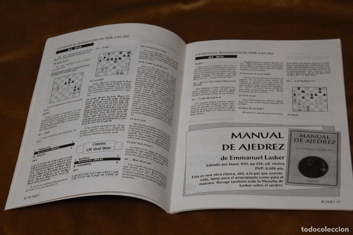 Coleccionismo deportivo: Revista de ajedrez Jaque. N&ordm; 468. - Foto 3
