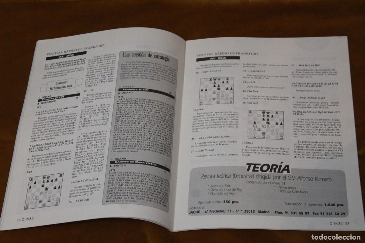 Coleccionismo deportivo: Revista de ajedrez Jaque. N&ordm; 477. - Foto 3
