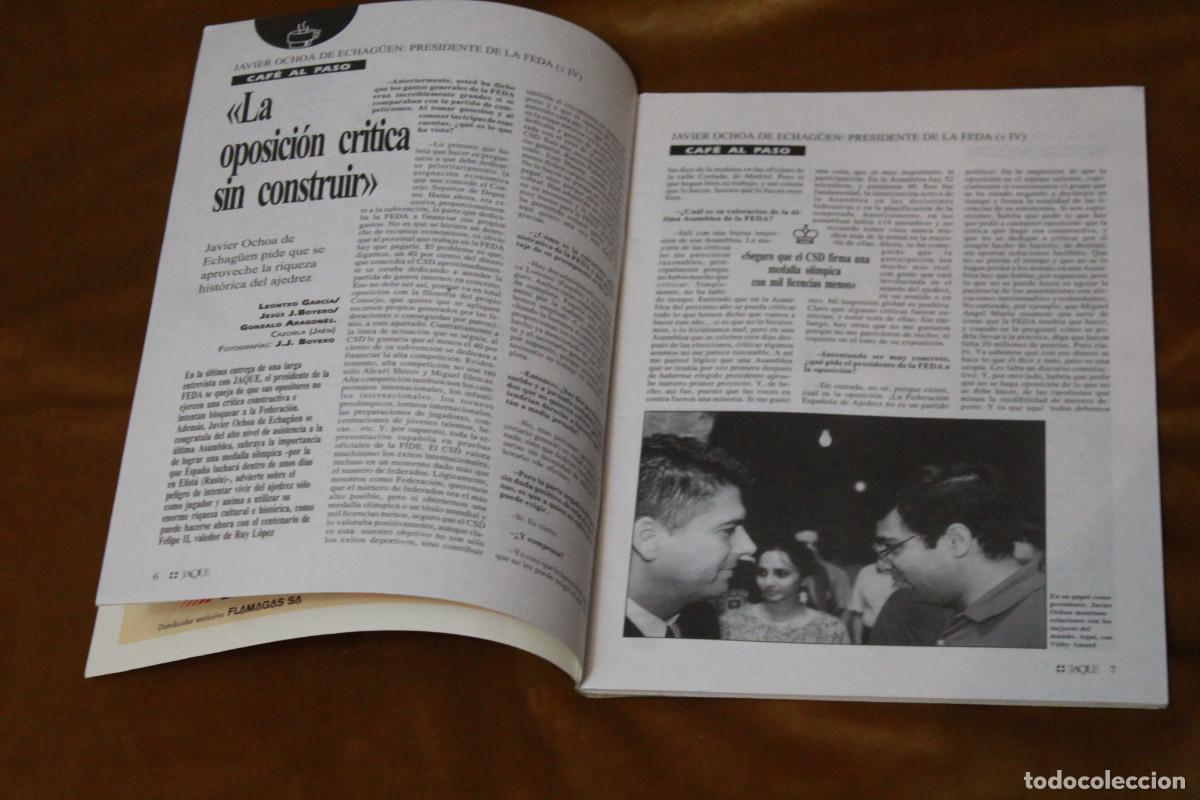 Coleccionismo deportivo: Revista de ajedrez Jaque. N&ordm; 480. - Foto 2