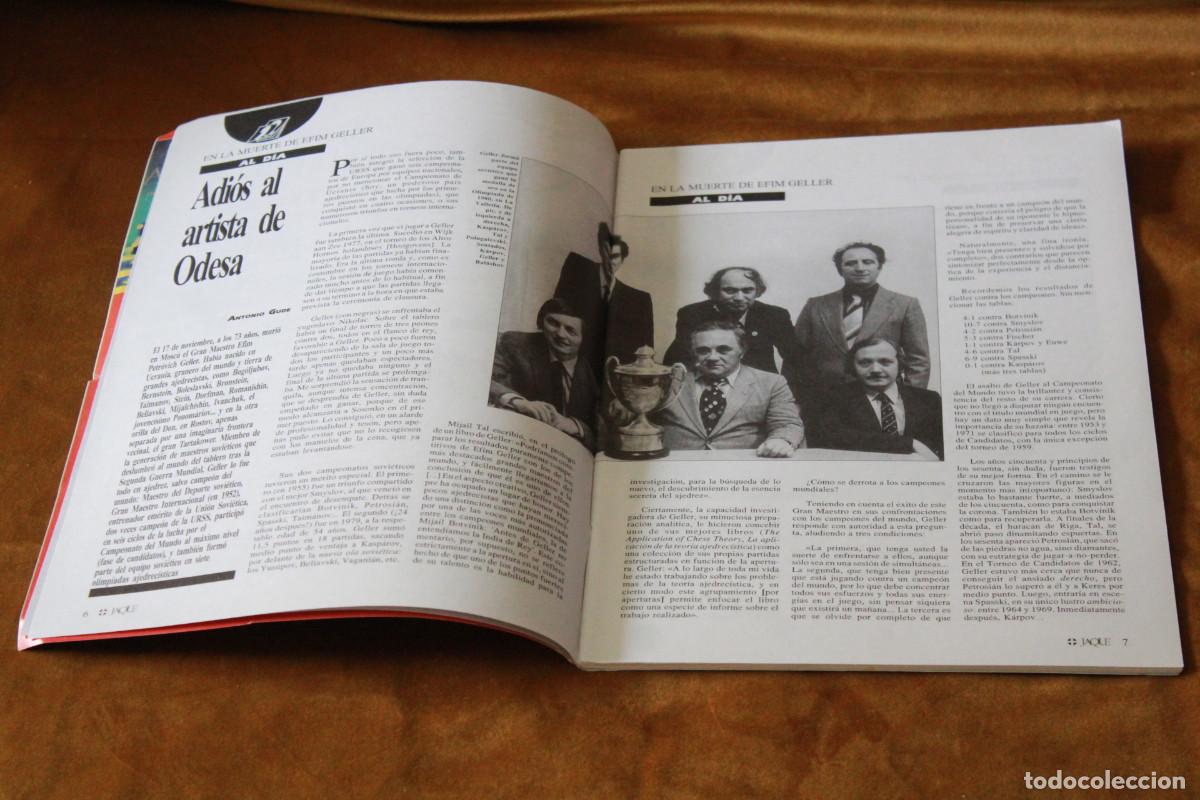 Coleccionismo deportivo: Revista de ajedrez Jaque. N&ordm; 487. - Foto 2