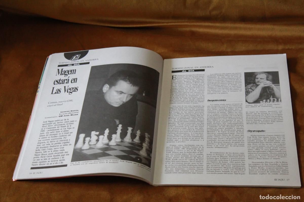 Coleccionismo deportivo: Revista de ajedrez Jaque. N&ordm; 487. - Foto 3