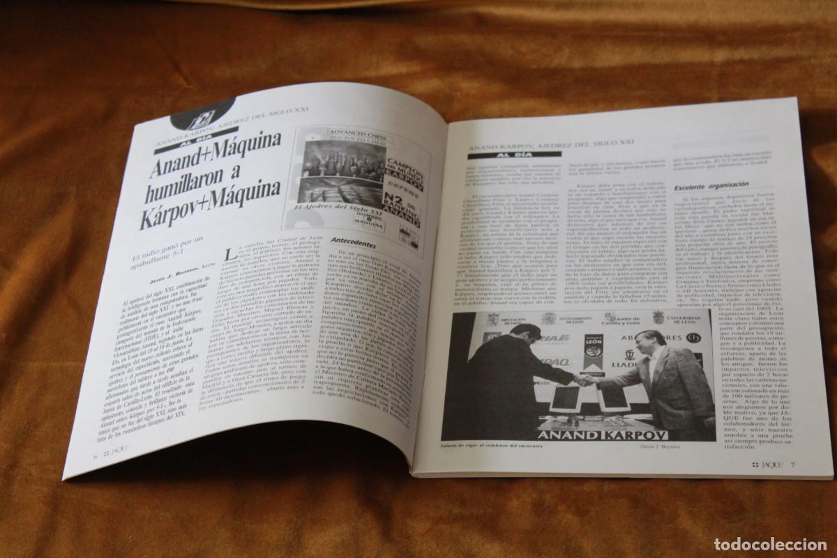 Coleccionismo deportivo: Revista de ajedrez Jaque. N&ordm; 499. - Foto 2