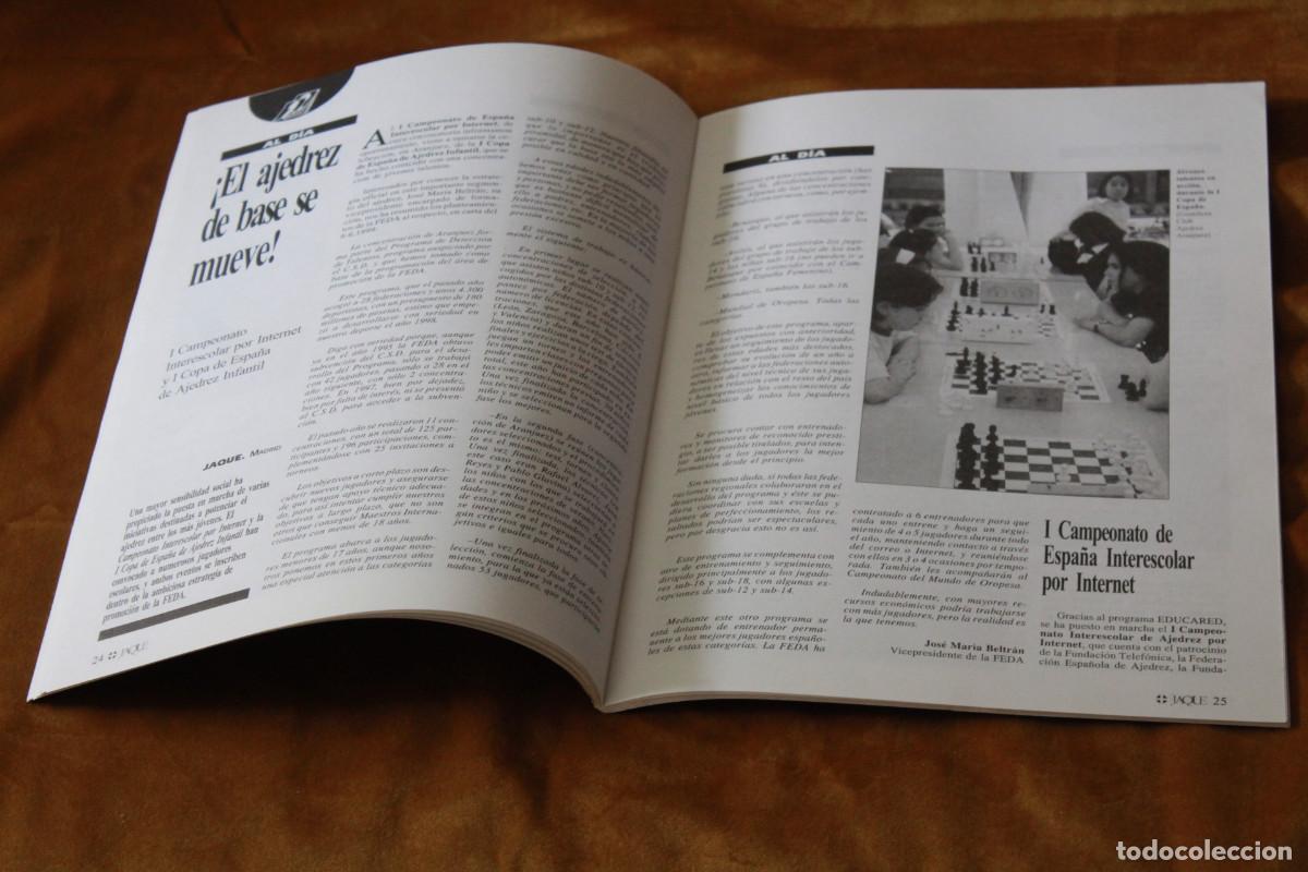 Coleccionismo deportivo: Revista de ajedrez Jaque. N&ordm; 499. - Foto 3