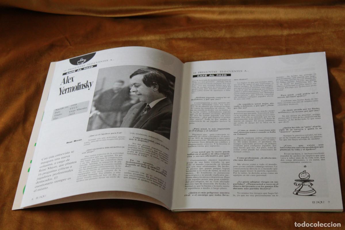 Coleccionismo deportivo: Revista de ajedrez Jaque. N&ordm; 510. - Foto 2