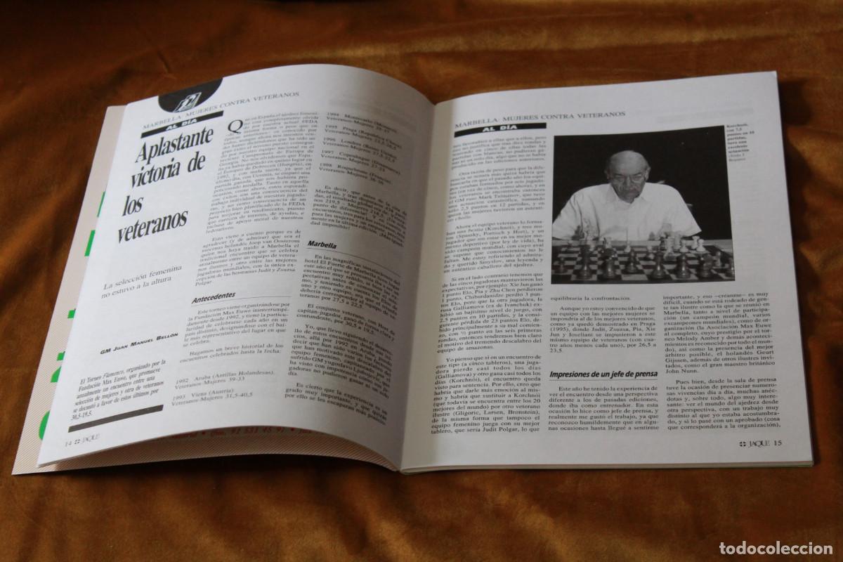 Coleccionismo deportivo: Revista de ajedrez Jaque. N&ordm; 510. - Foto 3