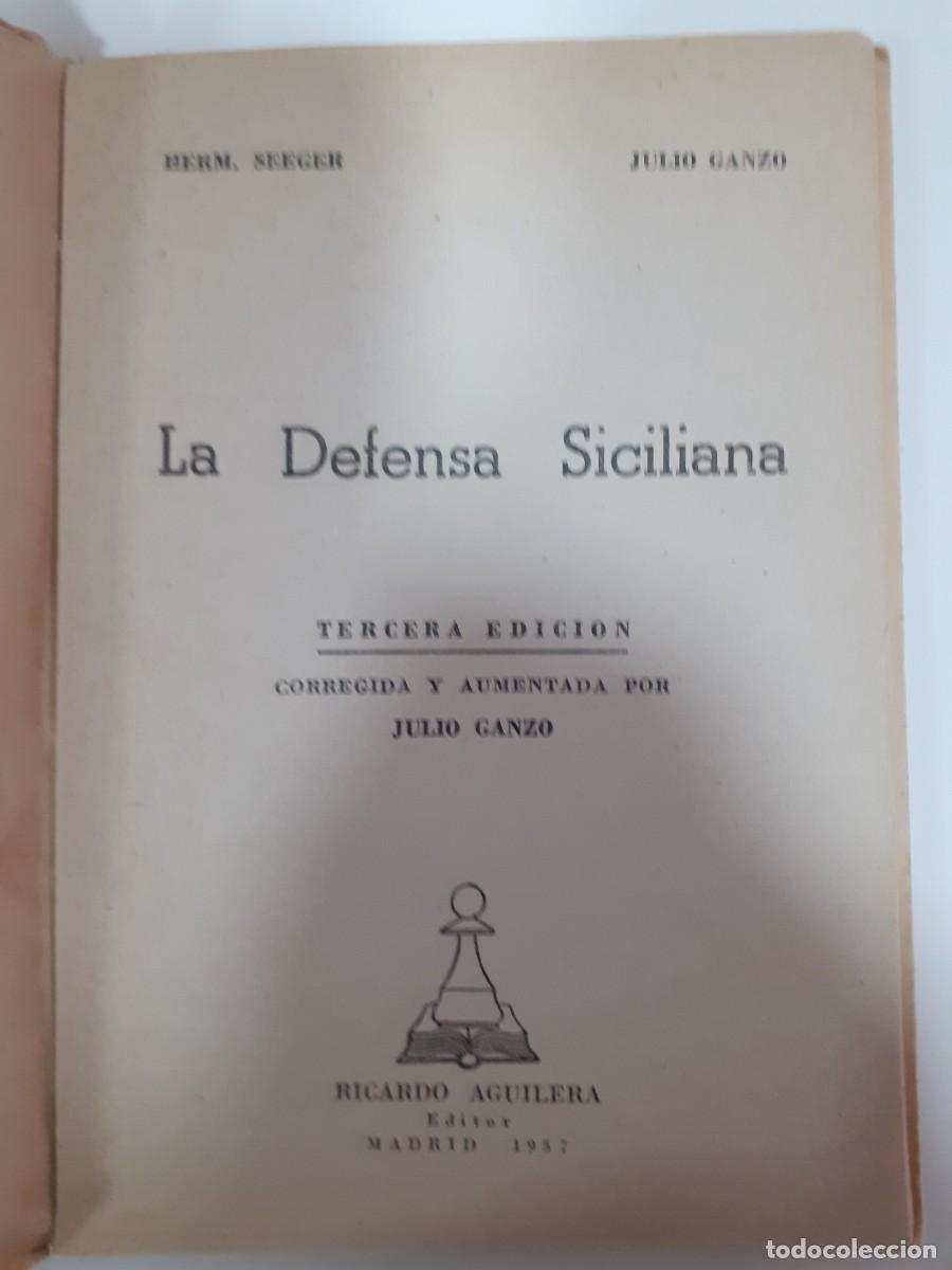 Coleccionismo deportivo: Ajedrez defensa siciliana - Foto 2