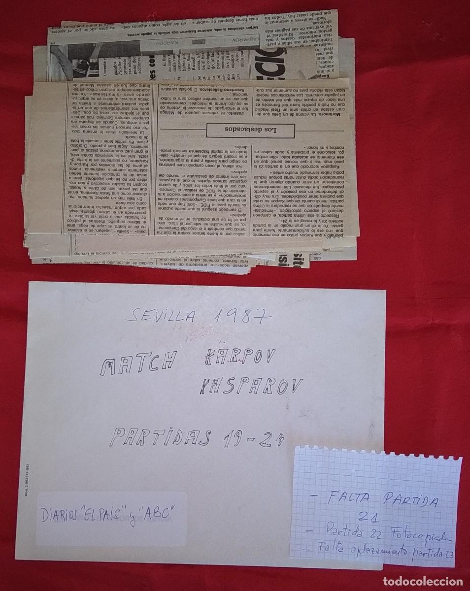 Coleccionismo deportivo: GRAN LOTE DE RECORTES DE AJEDREZ. - Foto 11