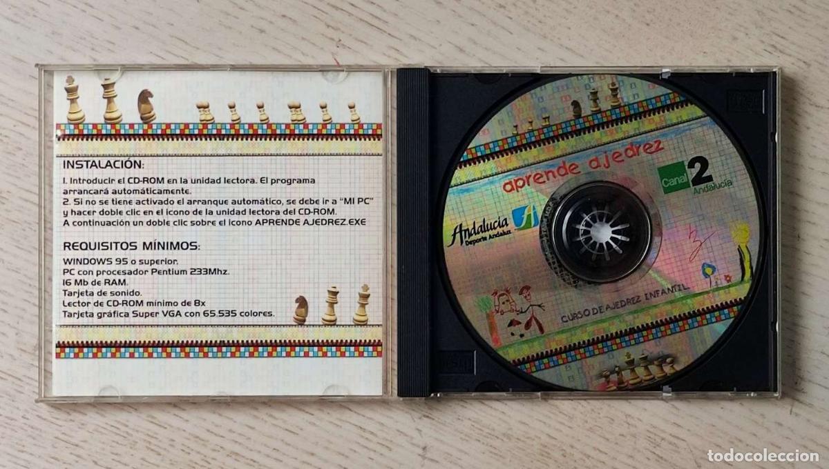 Coleccionismo deportivo: APRENDE AJEDREZ. Curso de ajedrez infantil. (CD-rom) - Foto 2