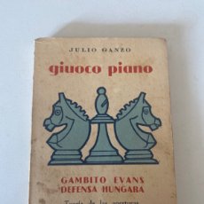 Collezionismo sportivo: GIUOCO PIANO . JULIO GANZO.
