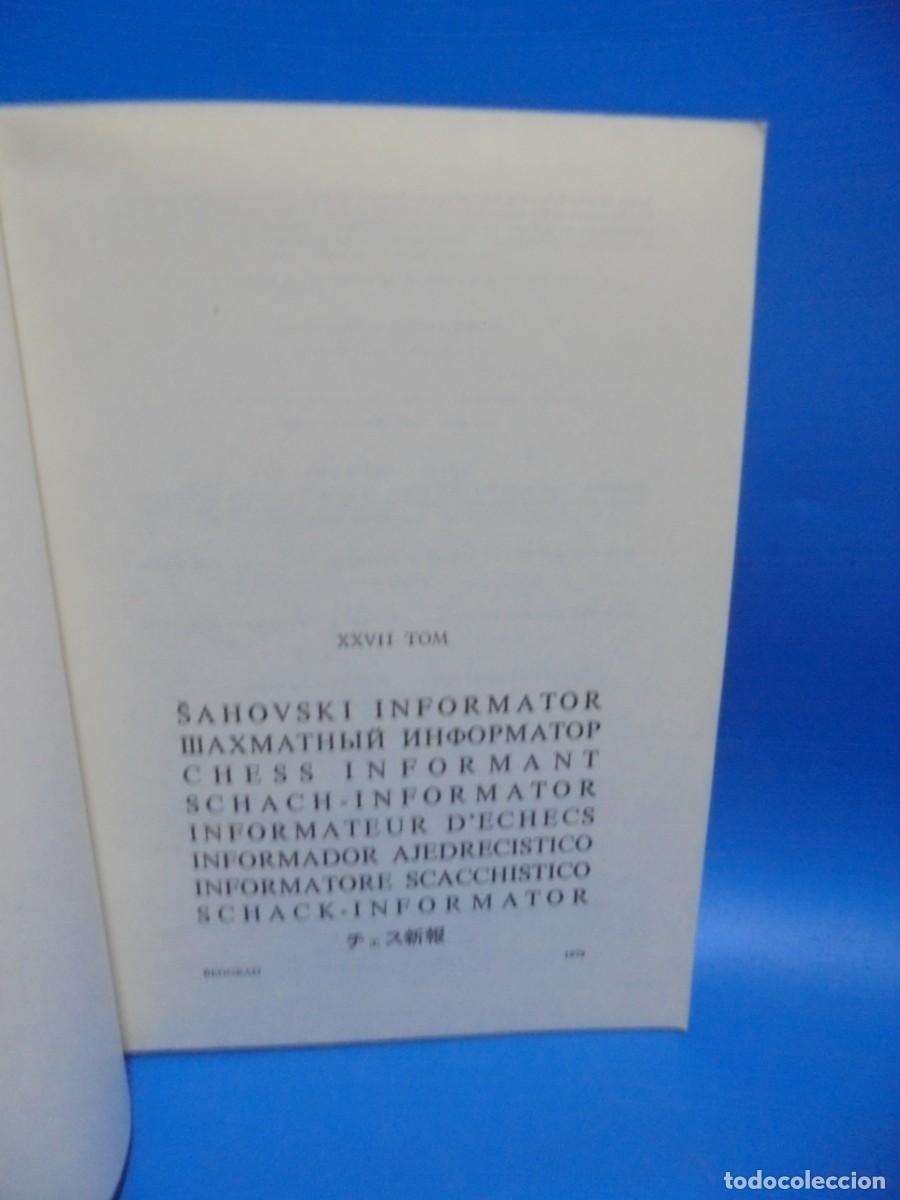Coleccionismo deportivo: SAHOVSKI INFORMATOR. 1979. PAGS : 304. - Foto 2