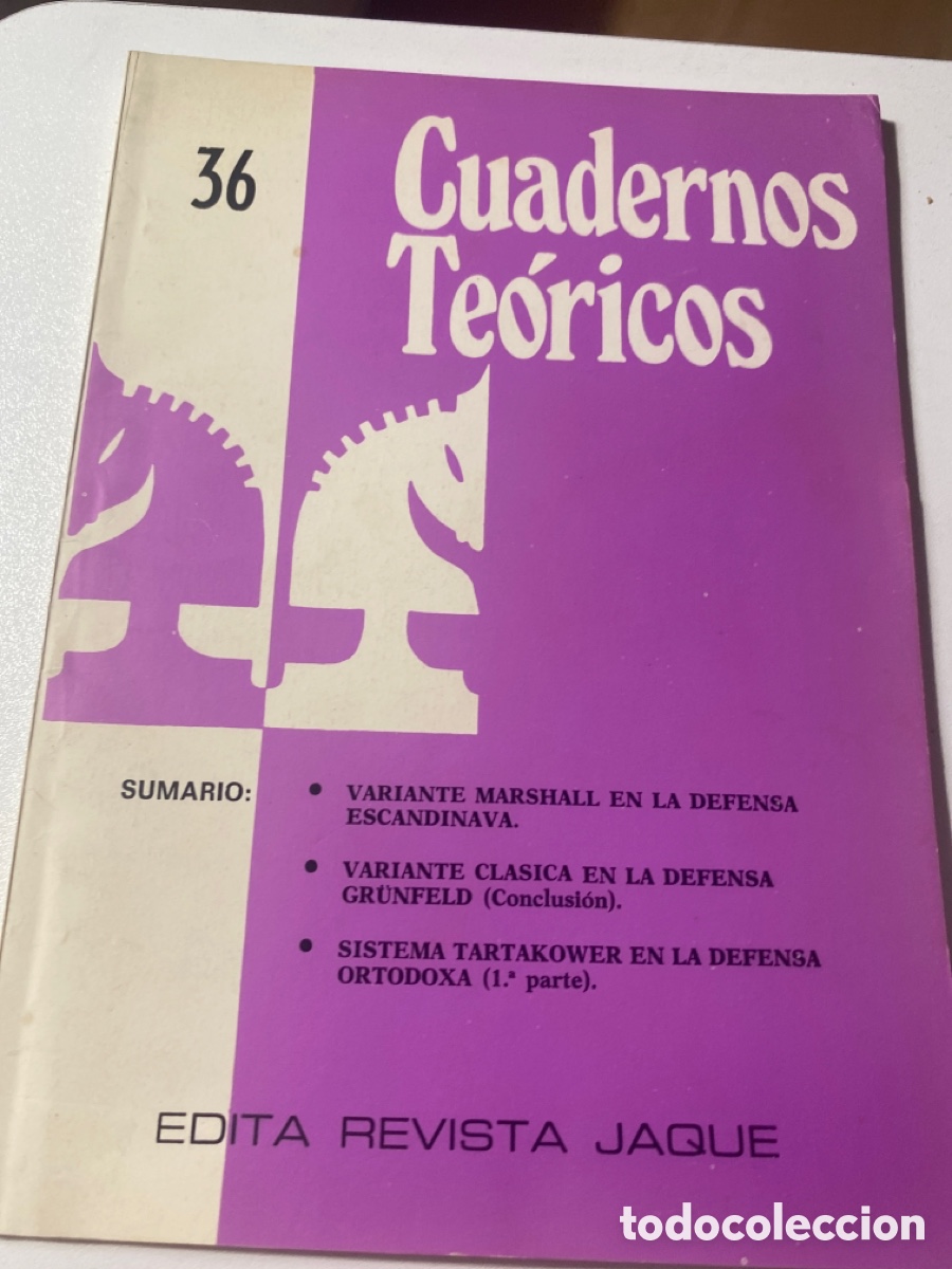 Coleccionismo deportivo: Dos Cuadernos Te&oacute;ricos Ajedrez - Foto 1