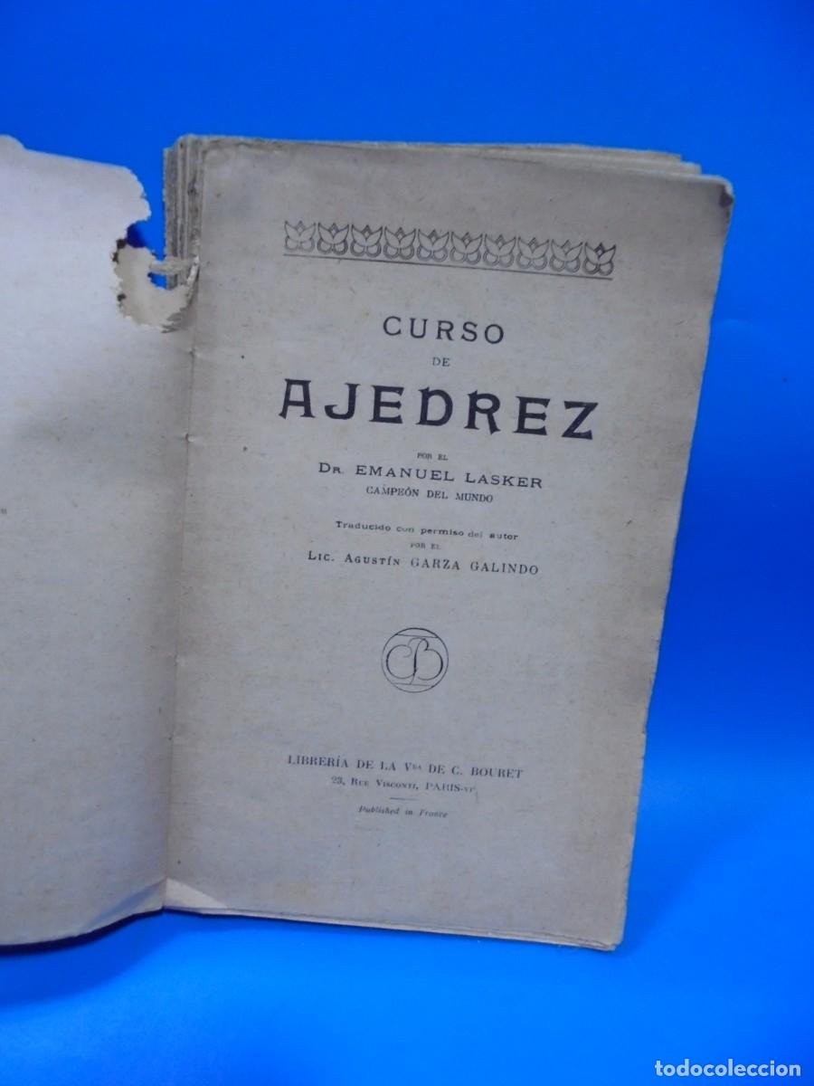Coleccionismo deportivo: CURSO DE AJEDREZ. EMANUEL LASKER. SIN FECHAR. PAGS : 301. - Foto 1