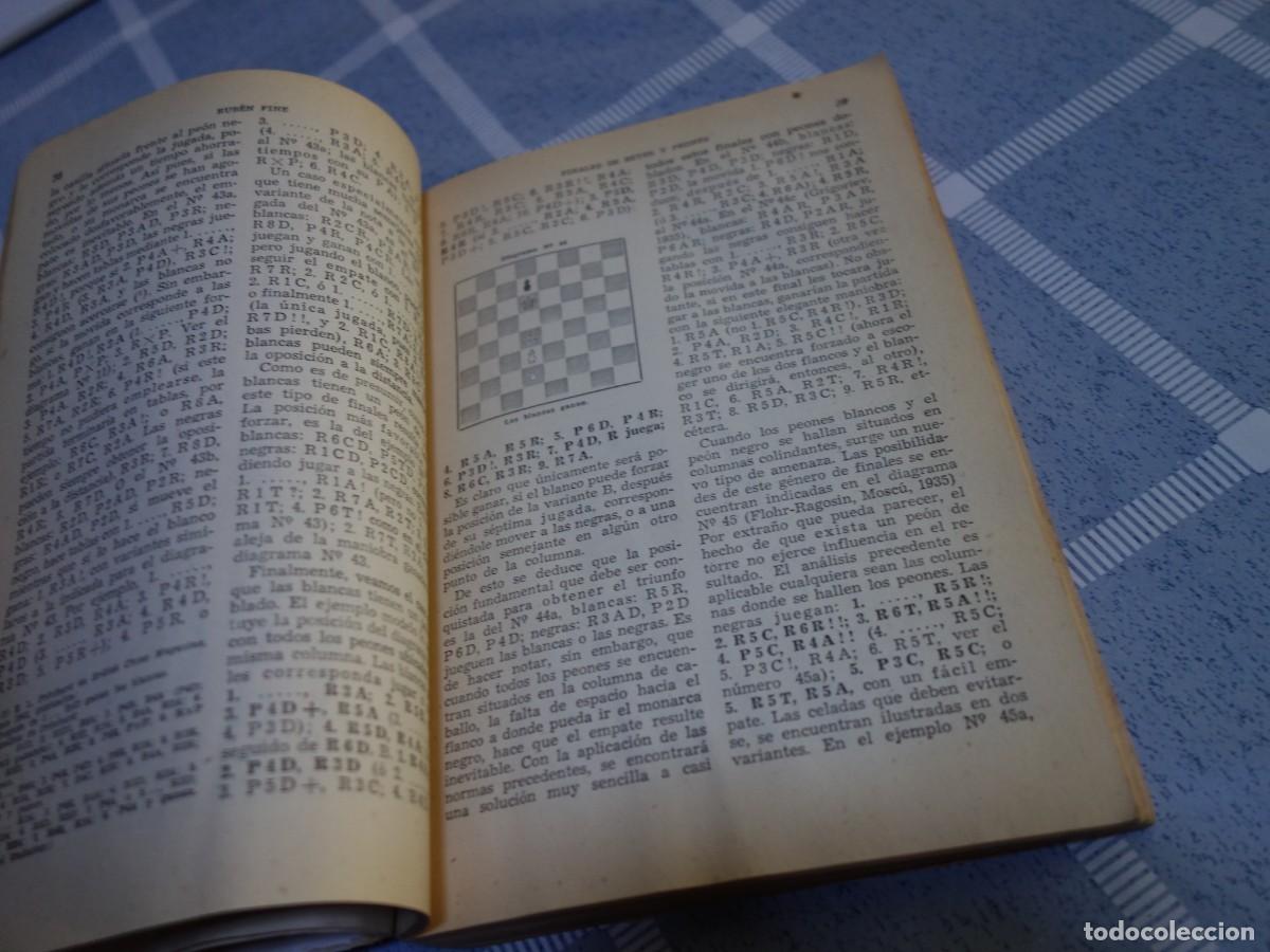 Coleccionismo deportivo: AJEDREZ.CHESS. RUBEN FINE. FINALES B&Aacute;SICOS DE AJEDREZ.TOMO I - Foto 5