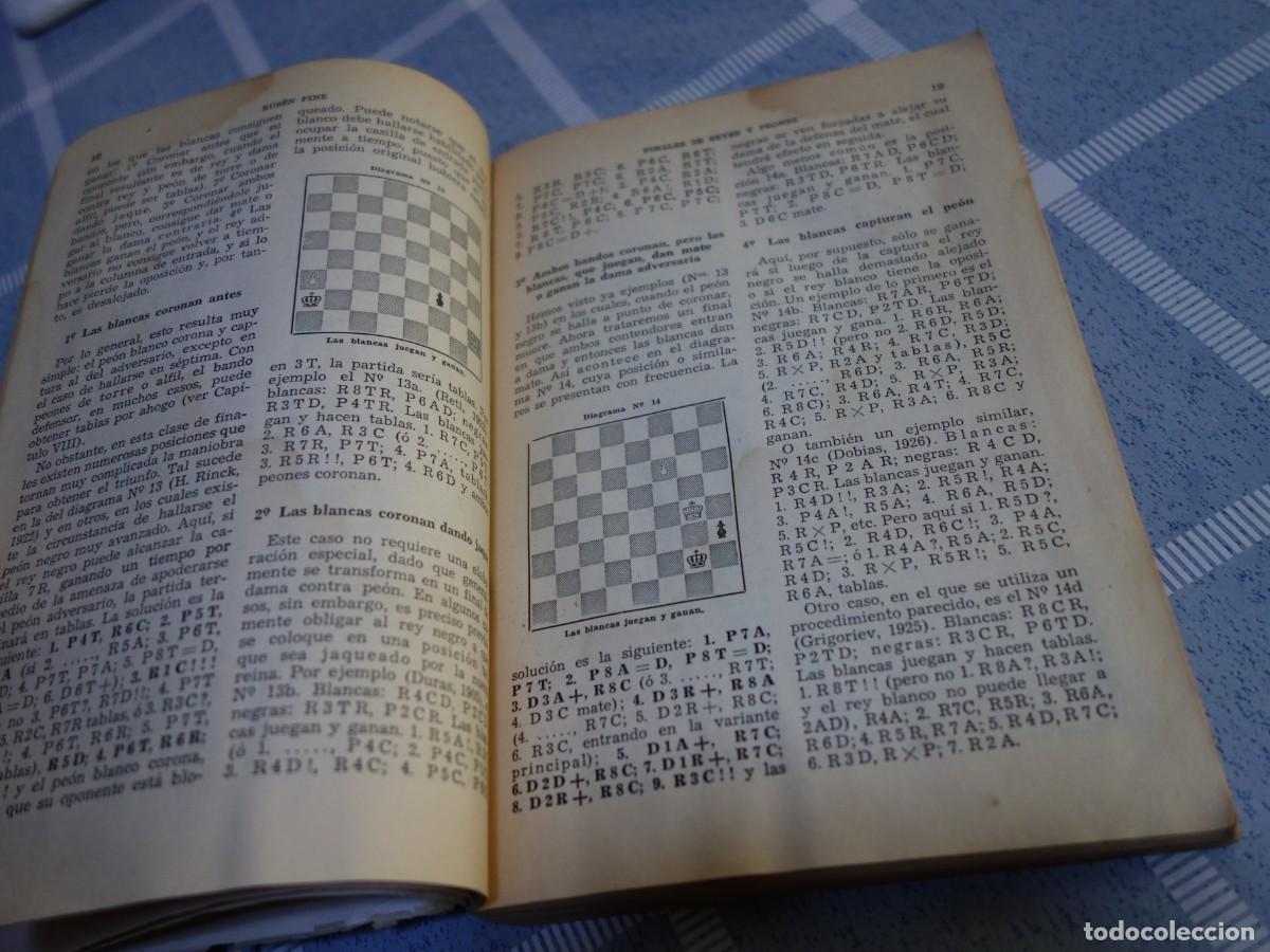 Coleccionismo deportivo: AJEDREZ.CHESS. RUBEN FINE. FINALES B&Aacute;SICOS DE AJEDREZ.TOMO I - Foto 7