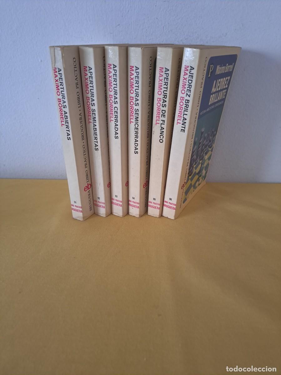 Coleccionismo deportivo: MAXIMO BORRELL - COLECCION AJEDREZ (6 TOMOS) - BRUGUERA, LIBRO PRACTICO 1975 - Foto 1