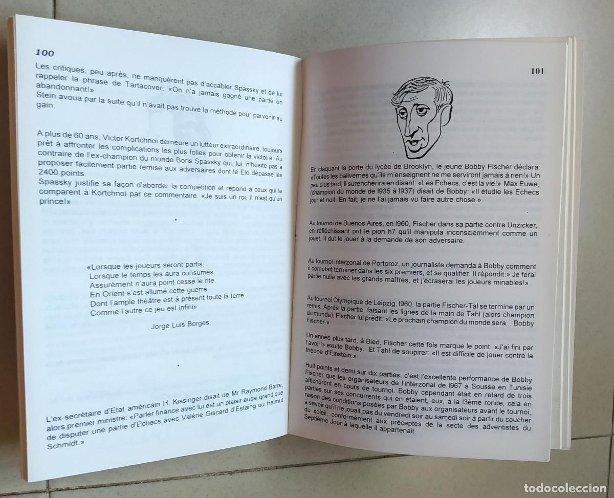 Coleccionismo deportivo: Mille et une anecdotes. Claude Scheidegger Ajedrez - Foto 2