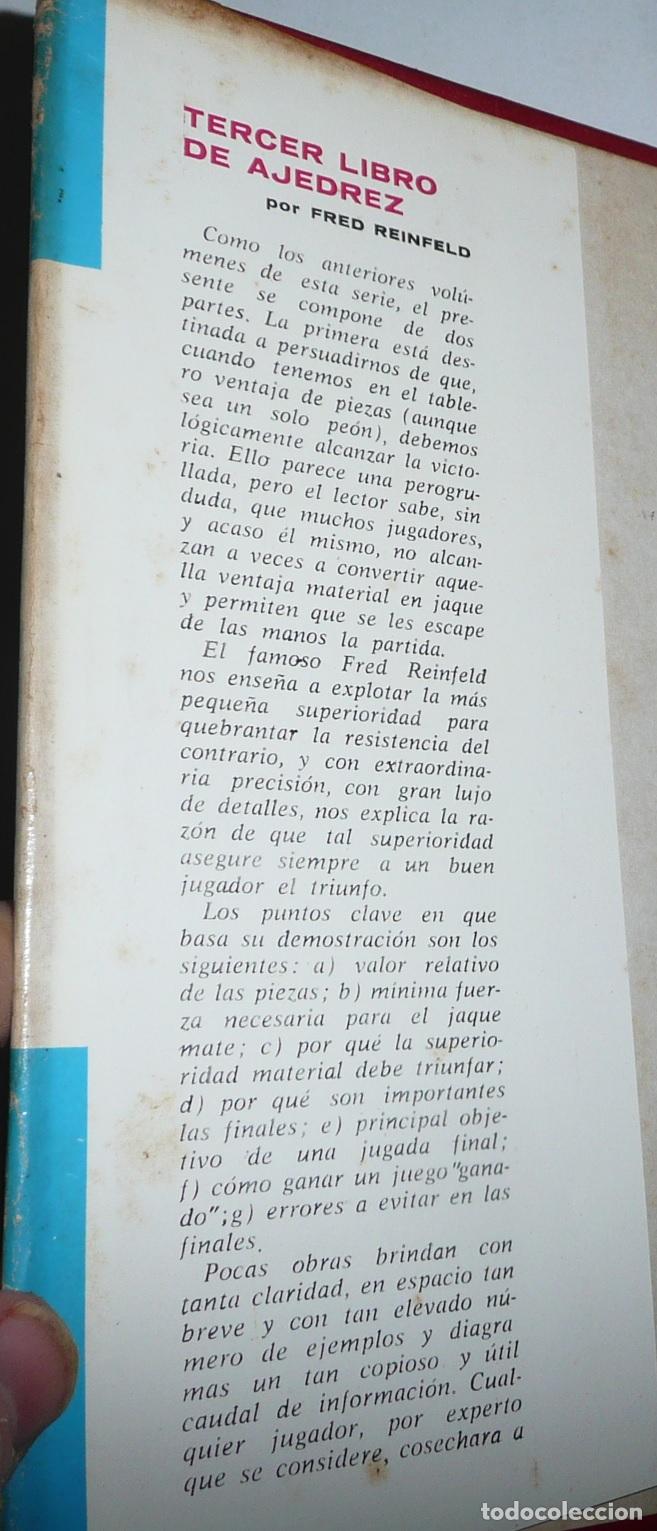 Coleccionismo deportivo: Tercer libro de ajedrez - Fred Reinfeld (Bruguera, 1966) - Foto 4
