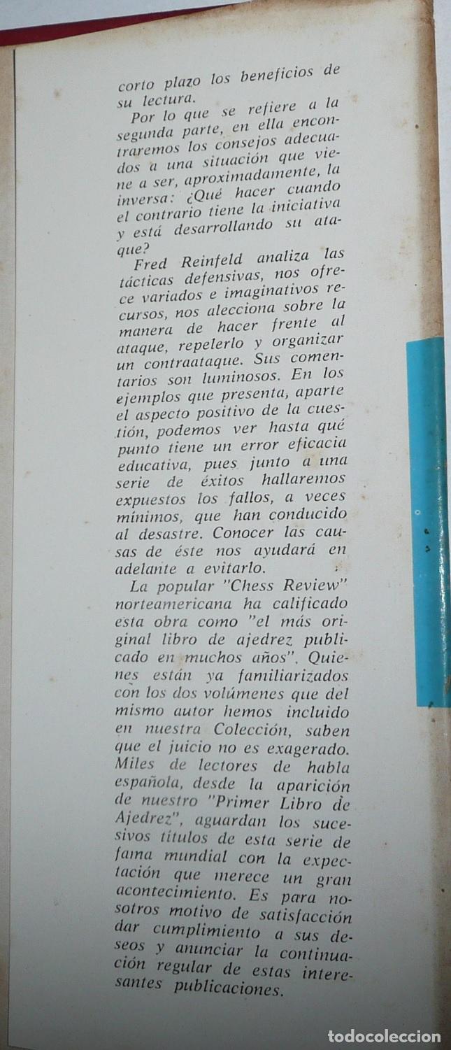 Coleccionismo deportivo: Tercer libro de ajedrez - Fred Reinfeld (Bruguera, 1966) - Foto 5