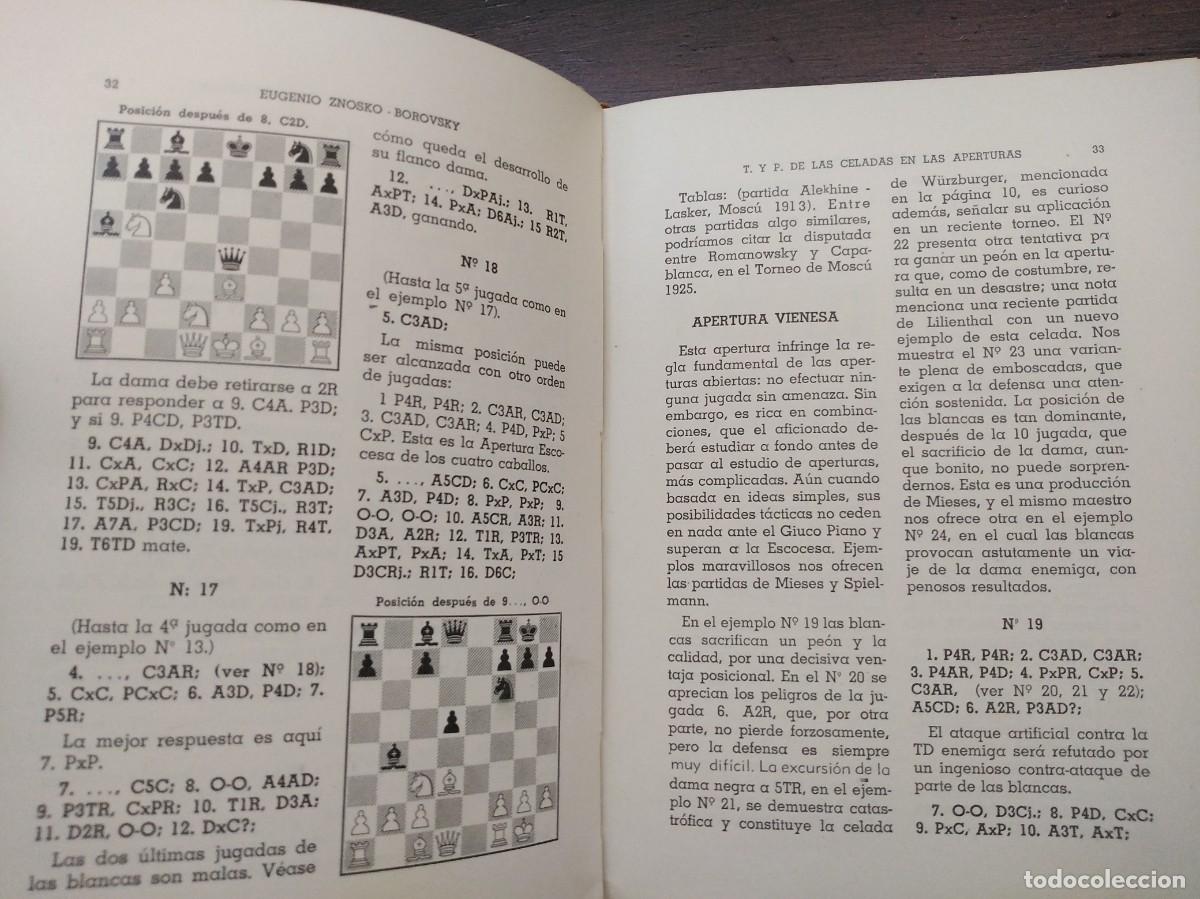 Coleccionismo deportivo: Teor&iacute;a y Pr&aacute;ctica de las Celadas en las Aperturas. Eugenio Znosko-Borovsky. Ajedrez. - Foto 7