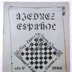 Coleccionismo deportivo: REVISTA AJEDREZ ESPAÑOL Nº 53 MADRID MAYO 1946