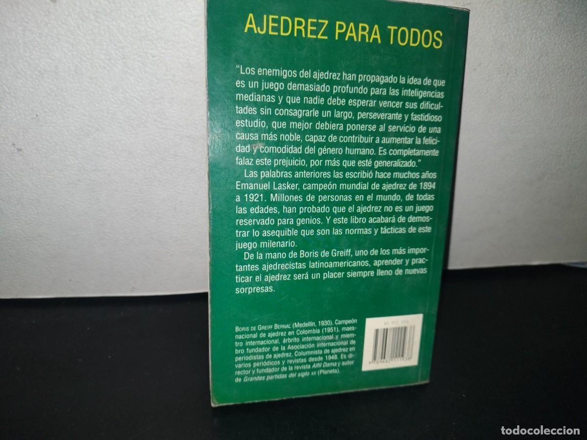Coleccionismo deportivo: 95- AJEDREZ PARA TODOS - BORIS DE GREIFF - Foto 4