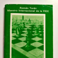 Coleccionismo deportivo: CARTILLA DE AJEDREZ - ROMAN TORAN (MAESTRO INTERNACIONAL DE LA FIDE) - EDITA JUNTA DE ANDALUCIA.