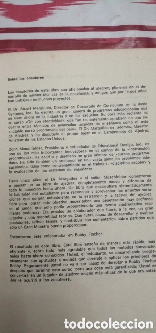 Coleccionismo deportivo: Fisher ense&ntilde;a Ajedrez - Foto 5