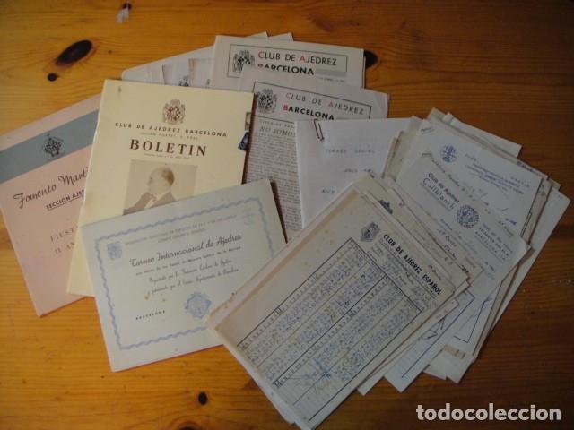 Coleccionismo deportivo: lote documentos de ajedrez - Foto 1