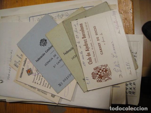 Coleccionismo deportivo: lote documentos de ajedrez - Foto 5