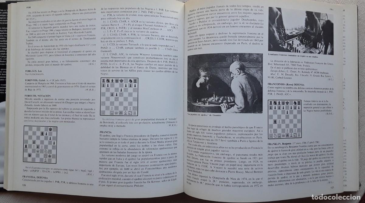 Coleccionismo deportivo: ENCICLOPEDIA DEL AJEDREZ. HARRY GOLOMBEK. - Foto 4