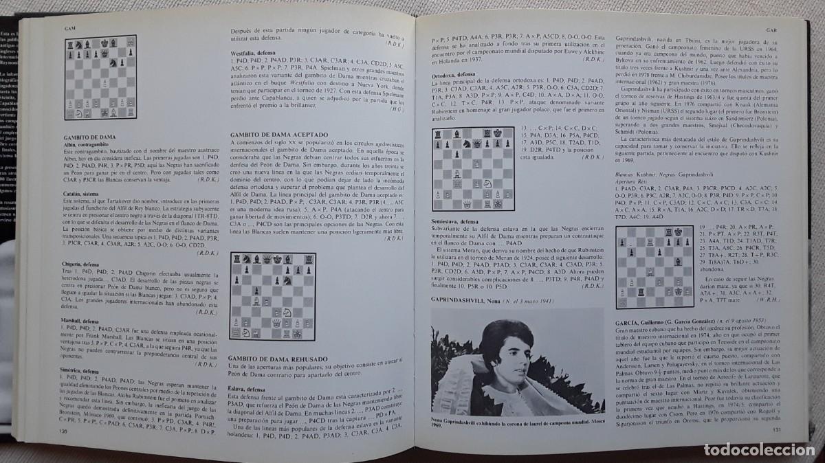 Coleccionismo deportivo: ENCICLOPEDIA DEL AJEDREZ. HARRY GOLOMBEK. - Foto 6