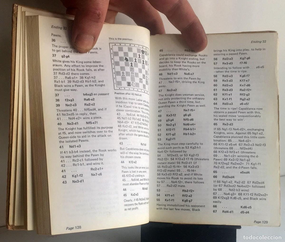 Coleccionismo deportivo: CAPABLANCA&acute;S BEST CHESS ENDINGS. Irving Chernev - Foto 10