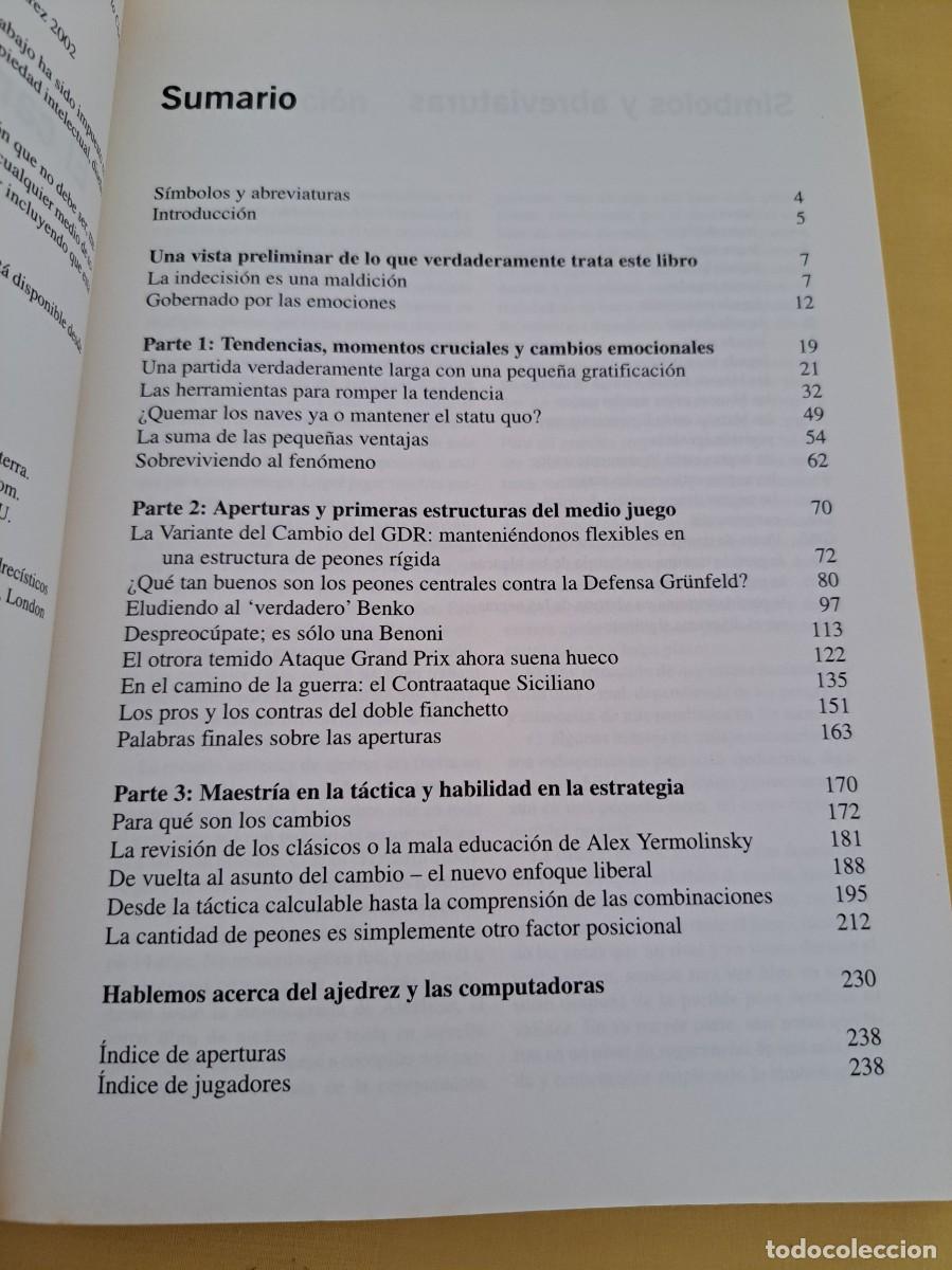 Coleccionismo deportivo: ALEX YERMOLINSKY - EL CAMINO HACIA EL PROGRESO EN AJEDREZ - EDICIONES GAMBIT 2002 - Foto 3