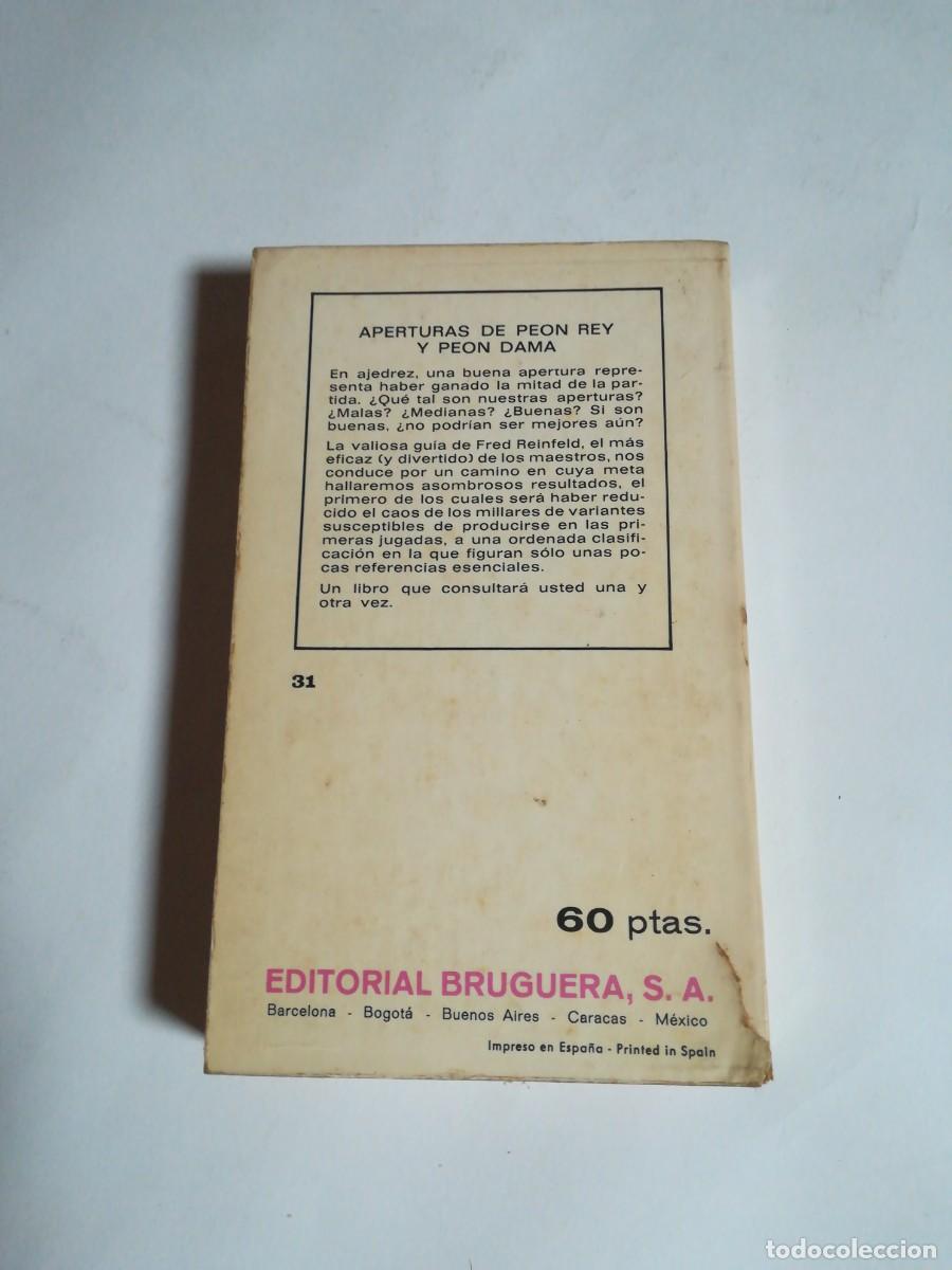 Coleccionismo deportivo: Libro Pr&aacute;ctico, N&deg;31, Cuarto libro de Ajedrez, Fred Reinfeld, Editorial Bruguera - Foto 2