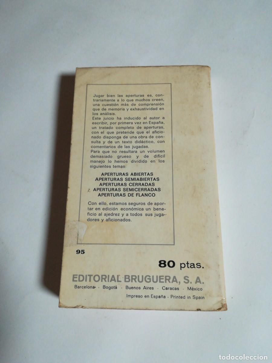 Coleccionismo deportivo: Libro Pr&aacute;ctico, N&deg;95, Aperturas de Flanco, M&aacute;ximo Borrell, Editorial Bruguera - Foto 2