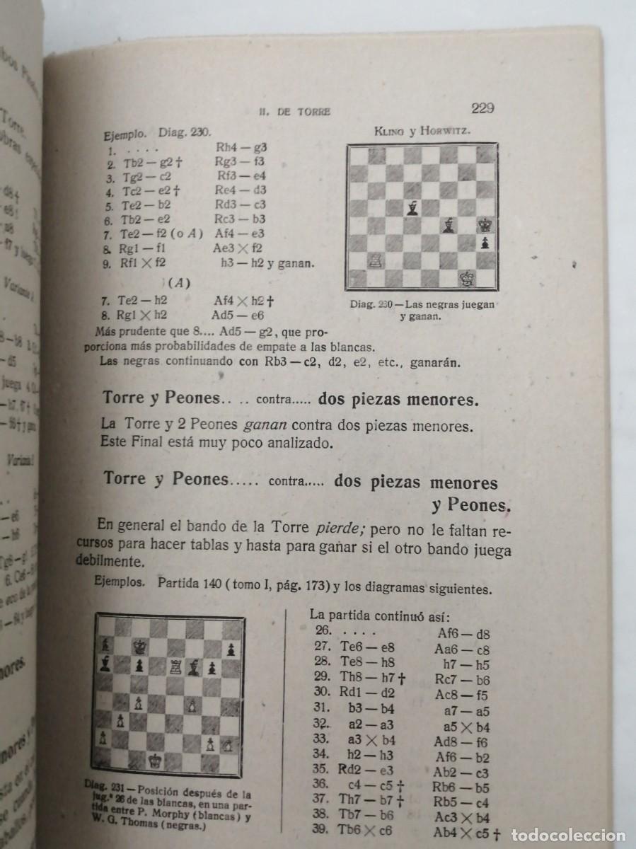 Coleccionismo deportivo: MANUAL DE AJEDREZ, Parte Cuarta: FINALES (Edici&oacute;n 1940 aprox.) - Foto 4
