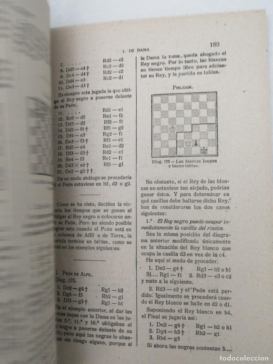 Coleccionismo deportivo: MANUAL DE AJEDREZ, Parte Cuarta: FINALES (Edici&oacute;n 1940 aprox.) - Foto 6
