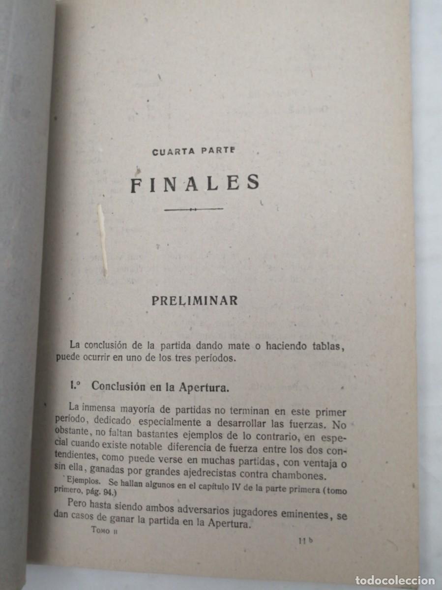 Coleccionismo deportivo: MANUAL DE AJEDREZ, Parte Cuarta: FINALES (Edici&oacute;n 1940 aprox.) - Foto 3