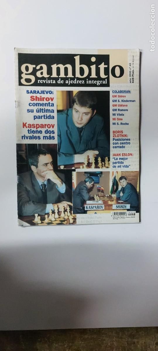 Coleccionismo deportivo: Revista de Ajedrez Gambito N&ordm; 43 - Foto 1