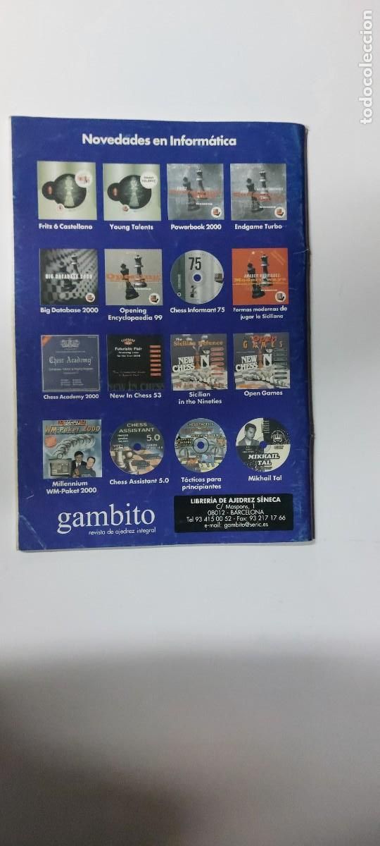 Coleccionismo deportivo: Revista de Ajedrez Gambito N&ordm; 43 - Foto 2