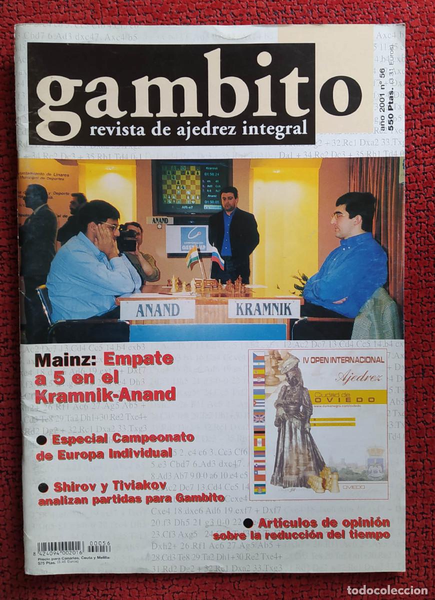 Coleccionismo deportivo: ♔♕ Ajedrez : Revista Gambito 56 - Foto 1