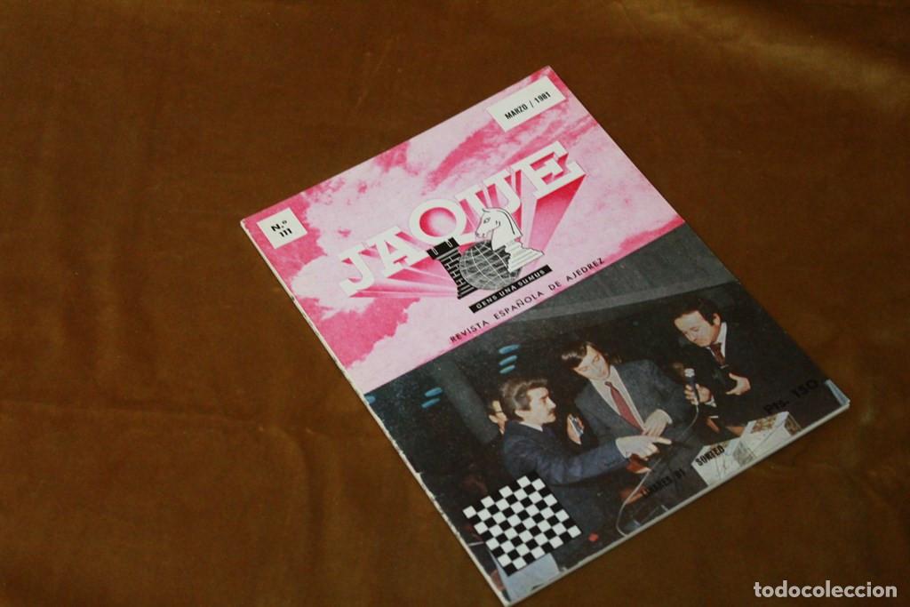 Coleccionismo deportivo: Revista de ajedrez Jaque. N&ordm; 111/ Marzo 1981. - Foto 1