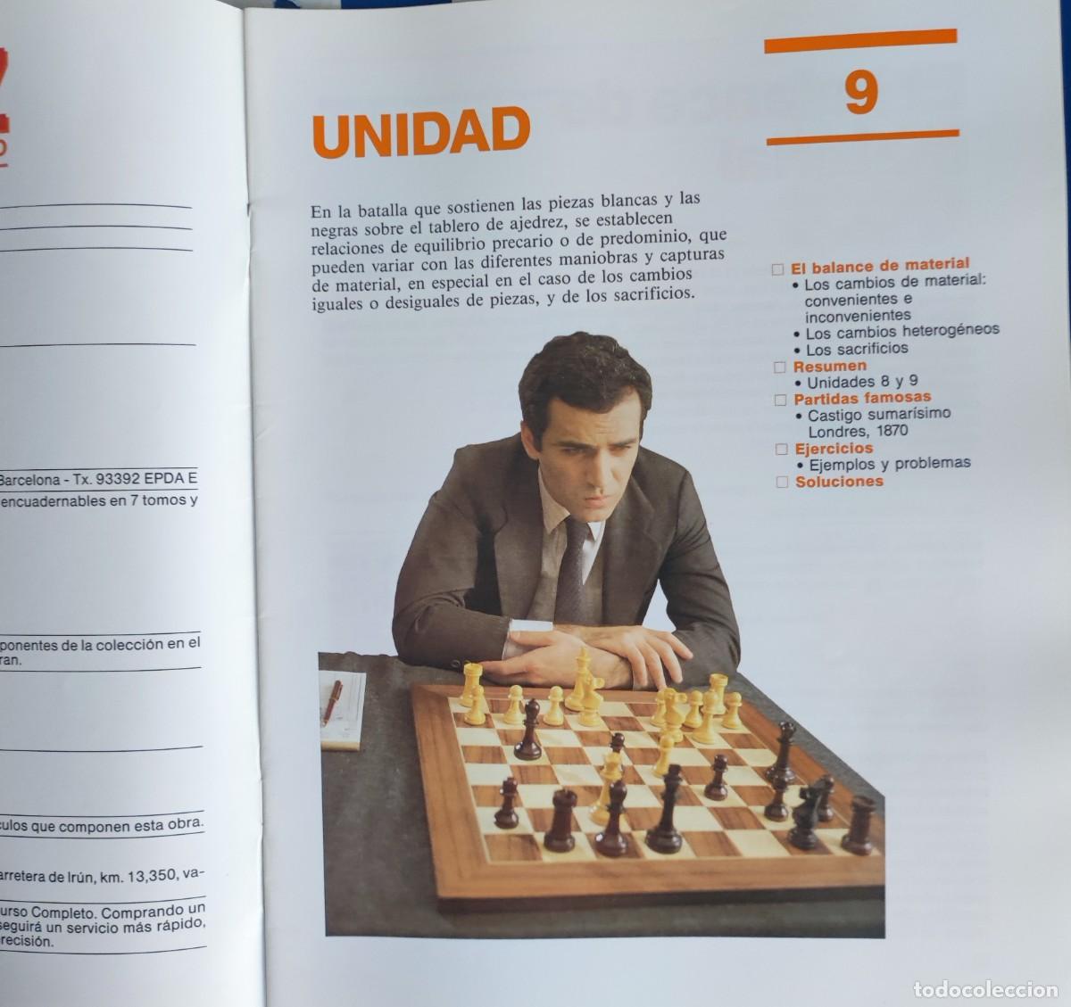 Coleccionismo deportivo: Ajedrez: Curso Kasparov Fasc&iacute;culo 9 - Foto 2